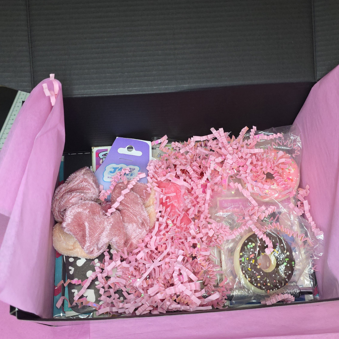 Mini Junk Journal Starter Bundle A6 unboxing style happy mail packaging Caption: Packed like happy mail